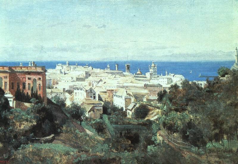 Jean-Baptiste Camille Corot View of Genoa China oil painting art